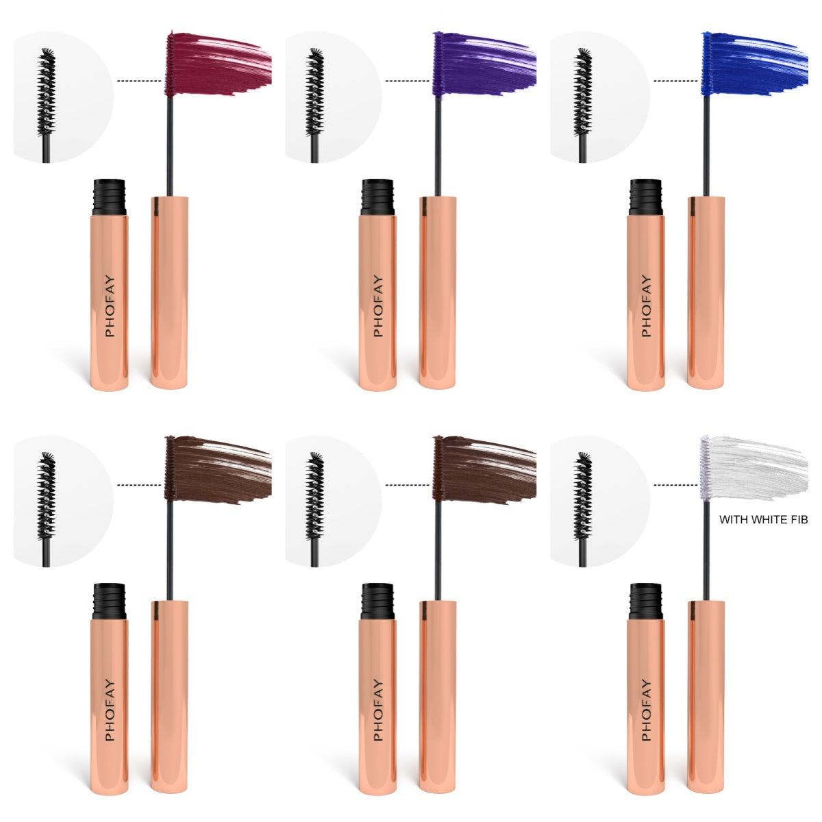 PHOFAY Colorful Mascara LadyShow.Store