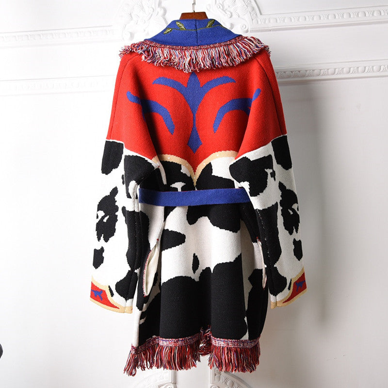 Fringed Sweater Coat Autumn And Winter Sweater Cardigan Best YouTube Store