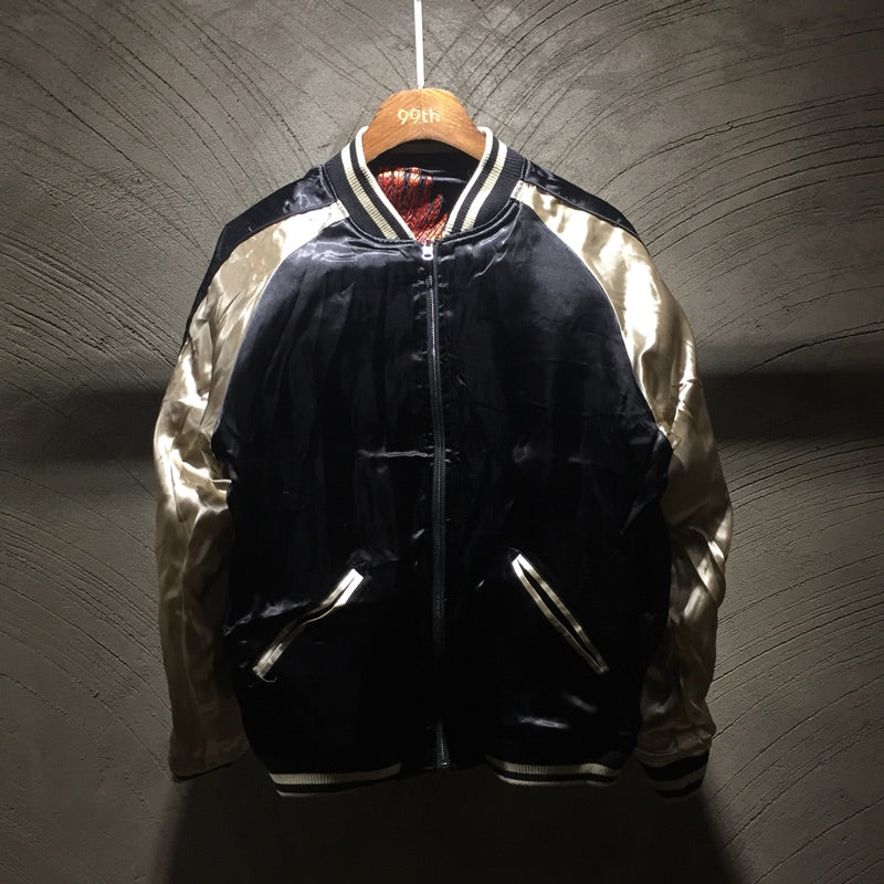 Men's Double-Sided Embroidered Jacket with Four Gods Pi-Mart
