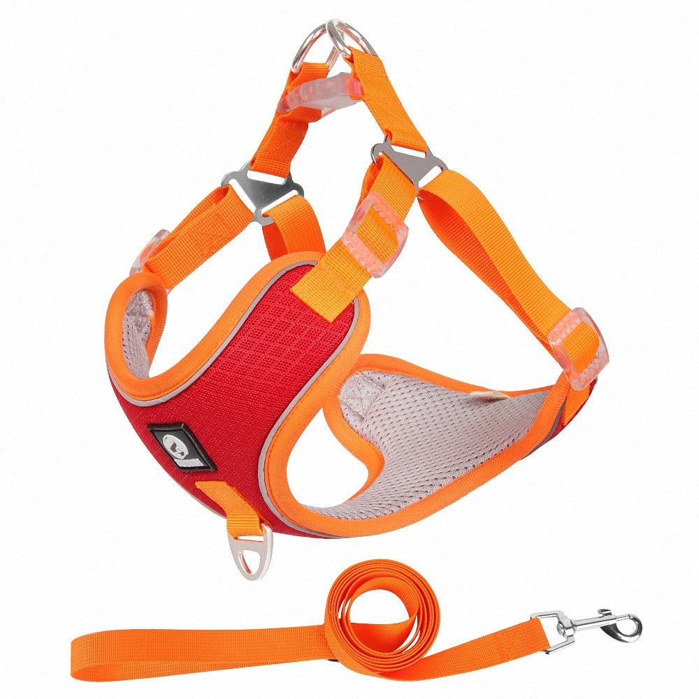 Breathable Pet Harness Adjustable Leash Pets Fashion