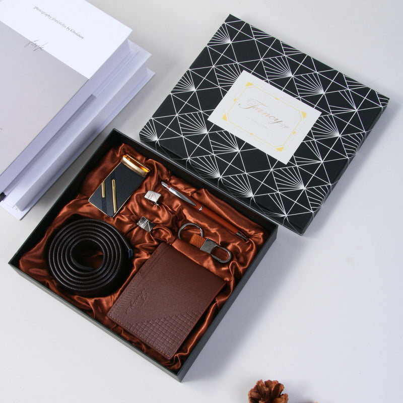 Cross-Border Men's Gift Business Gift Suit Belt Wallet For Boyfriend Valentine's Day Christmas Gift LadyShow.Store