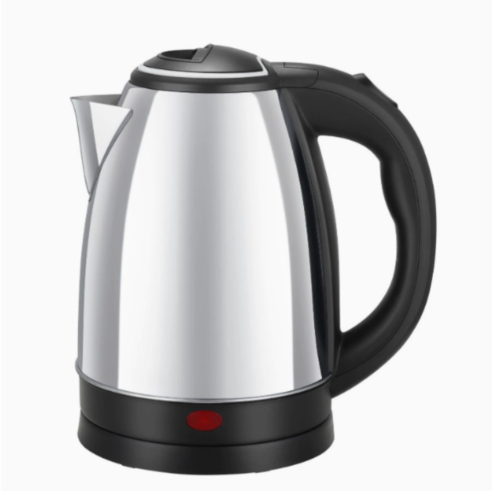 Stainless Steel Electric Kettle With A Steel Lid PearlNestDecor.com