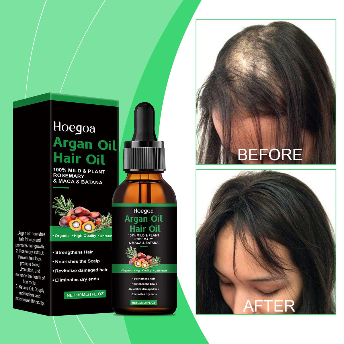 Moroccan Argan Hair Oil Tri Light Beauty