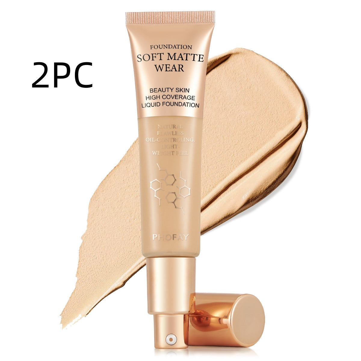 PHOFAY Full Coverage Foundation LadyShow.Store