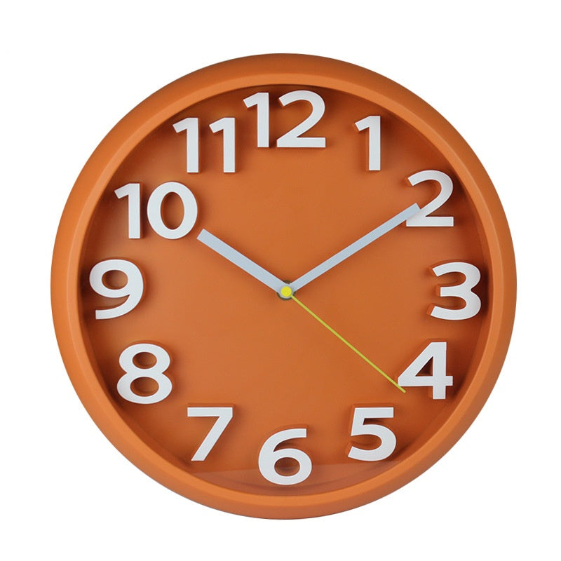 Creative Home Round Stereo Digital Wall Clock PearlNestDecor.com