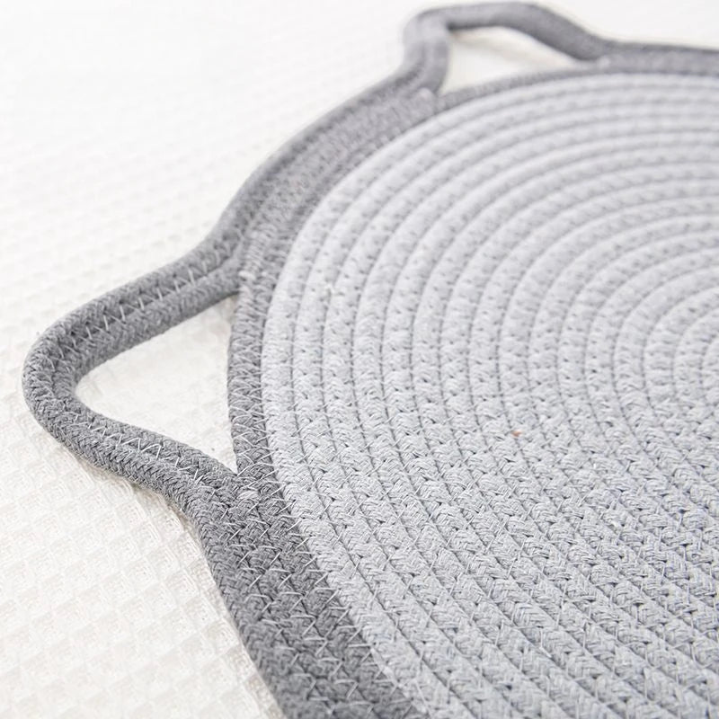 Braided Cotton Rope Cat Claw Mat Self Hi Ball One Piece Sleeping Mat Washable Anti Sticky Scratching Artifact Cat Scratching Mat Pet Products Pets Fashion