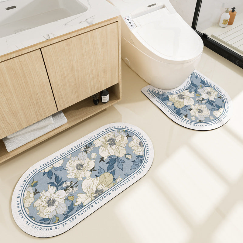 Bathroom Absorbent Non-slip Carpet Floor Mat