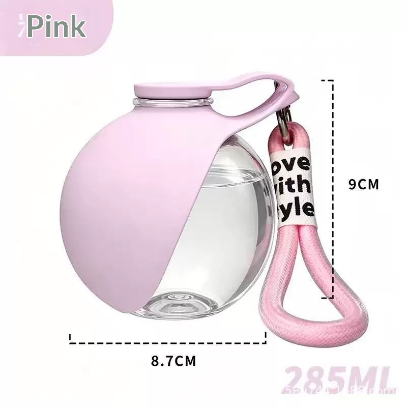 Creative Portable Outdoor Pet Stainless Steel Water Cup Small Dog Water Bottle Convenient Dog Drink Dispenser Puppy Travel Portable Water Bowl Pet Products Pets Fashion