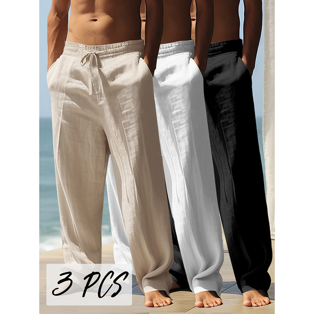 Men's Breathable And Loose Sports Straight Long Pants NorixaFashion.com