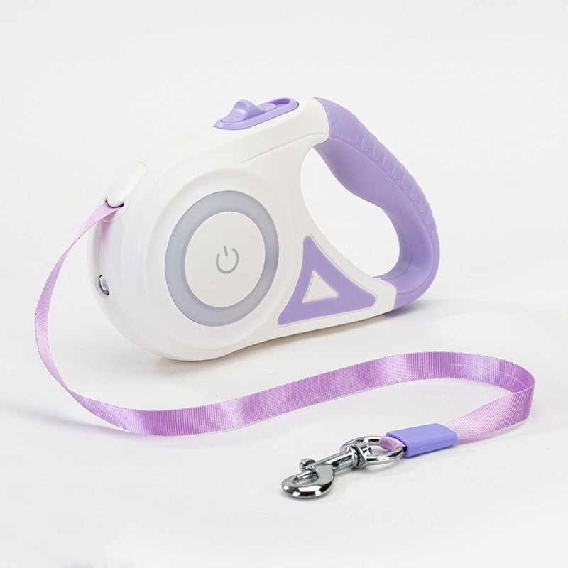 Retractable Dog Leash with Collar Pets Fashion