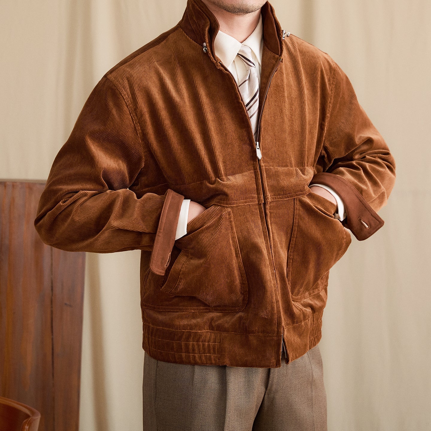 Pure Cotton Fashionable Warm Casual Retro Easy Matching Coat Tide Best YouTube Store