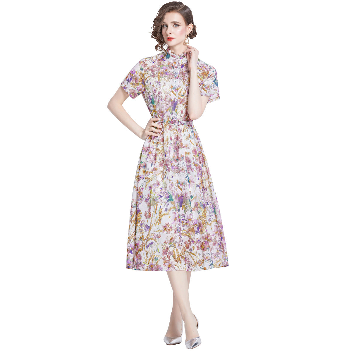 Mild Luxury Retro Elegant Dress Women NorixaFashion.com