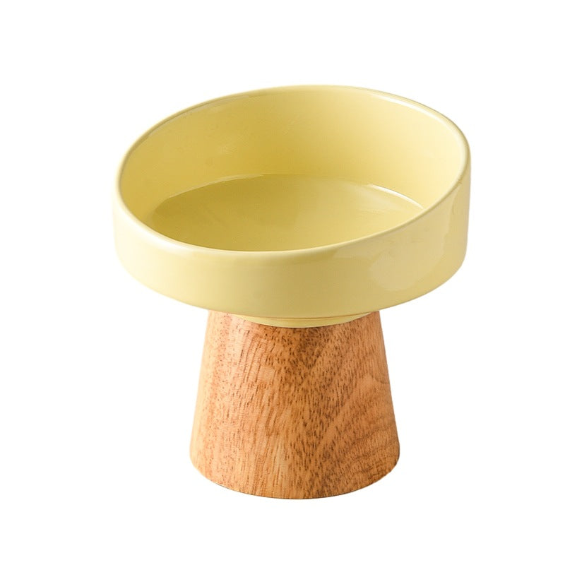 Cat Ceramic Bowl Puppy Dogs Food Water Dish Bowls Pet Elevated Canned Snacks Dining Plate Cats Small Dogs Feeding Supplies Pets Fashion