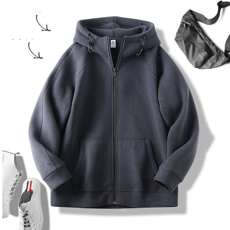 Single-layer Fleece-lined Thickened Men's Clothing Jacket Best YouTube Store