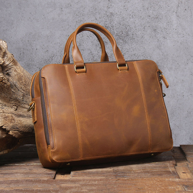 Men's Official Leather Business Handbag LadyShow.Store