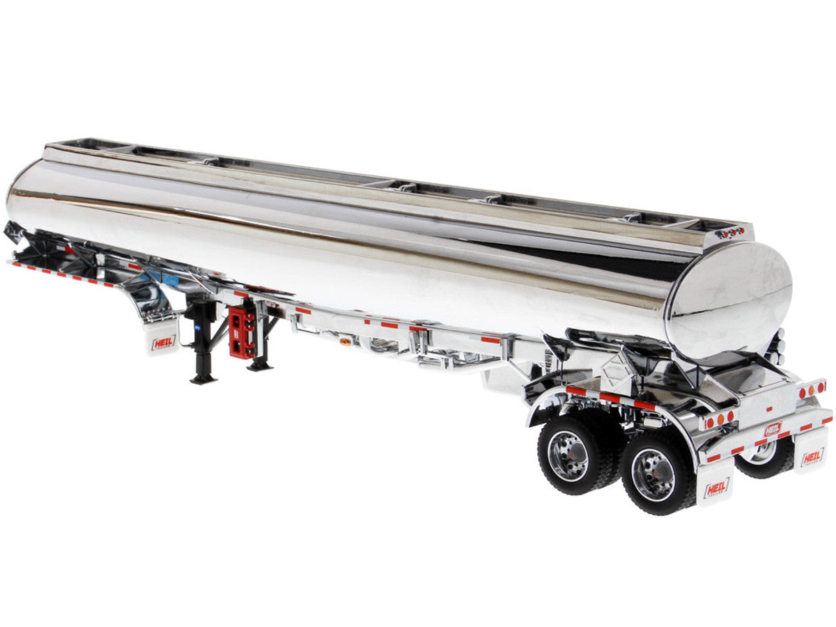Heil Fleet Duty TM 9300/DT-C4 Petroleum Tanker Trailer Chrome "Transport Series" 1/50 Diecast Model by Diecast Masters LuxuryLifeWay Online Store