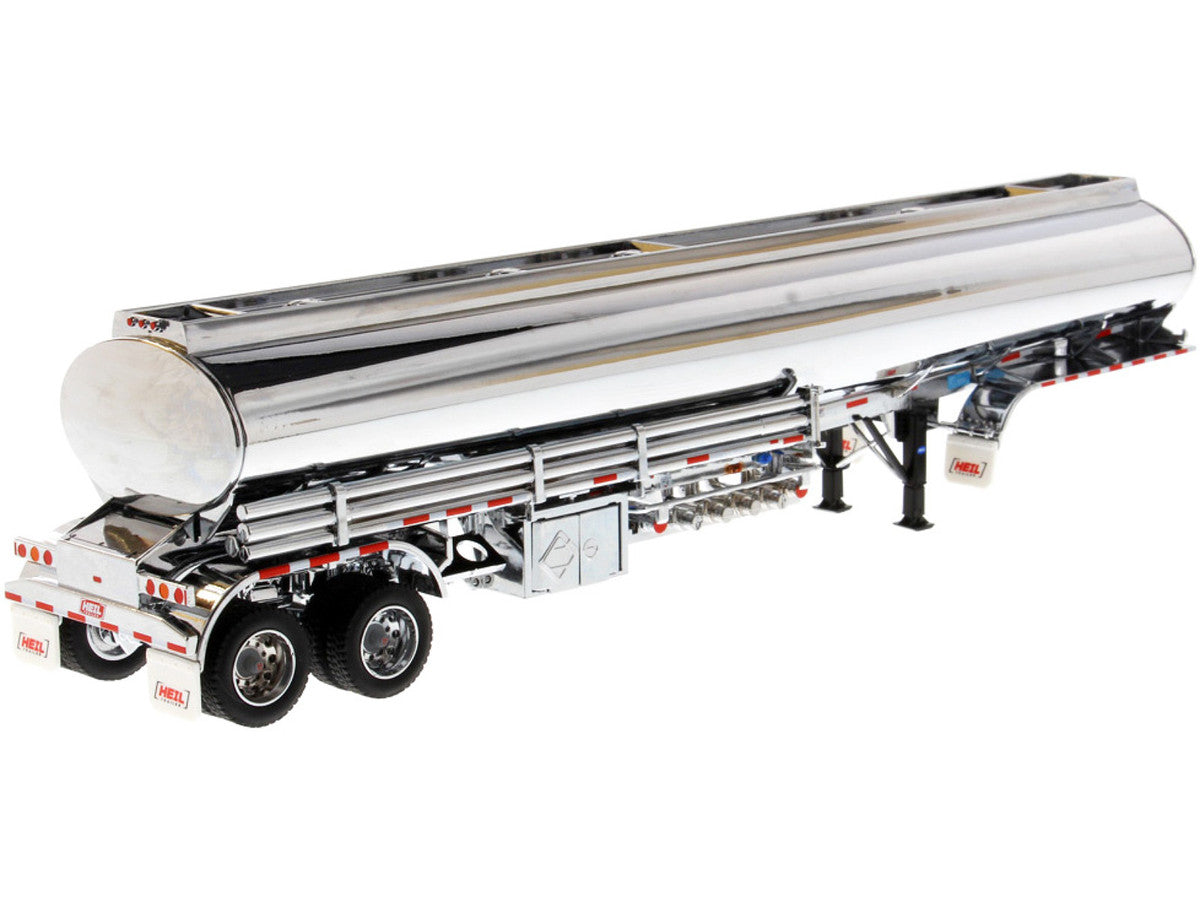 Heil Fleet Duty TM 9300/DT-C4 Petroleum Tanker Trailer Chrome "Transport Series" 1/50 Diecast Model by Diecast Masters LuxuryLifeWay Online Store