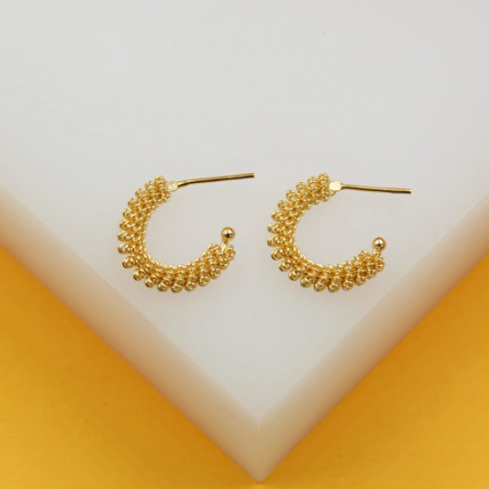 18K Gold Filled Spike Open Hoops LuxuryLifeWay Online Store