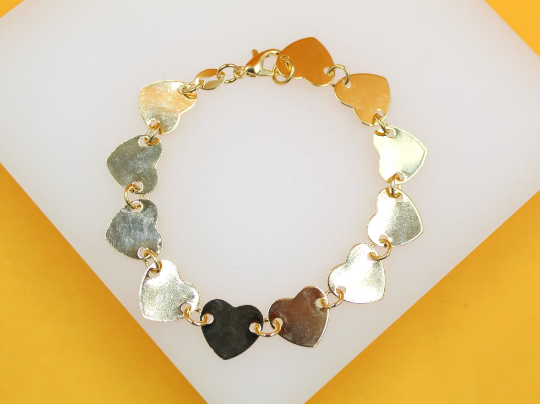 Heart Flat Bracelet (I511) LuxuryLifeWay Online Store