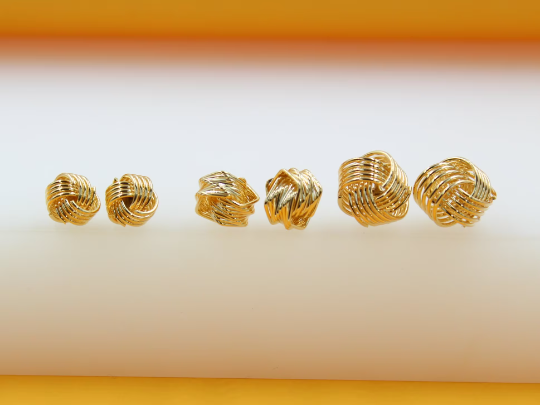 18K Gold Filled Knot Earrings LuxuryLifeWay Online Store