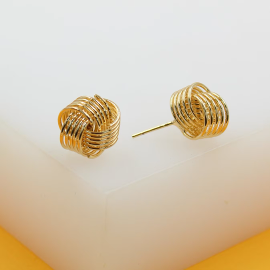 18K Gold Filled Knot Earrings LuxuryLifeWay Online Store
