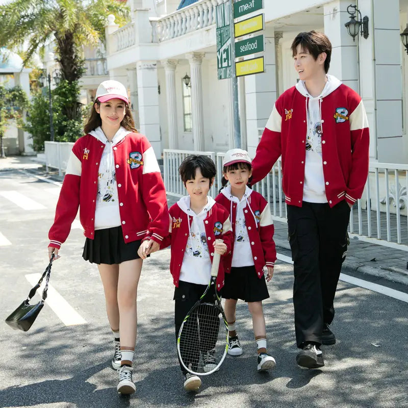 2024 New Family Matching Thick Baseball Jackets