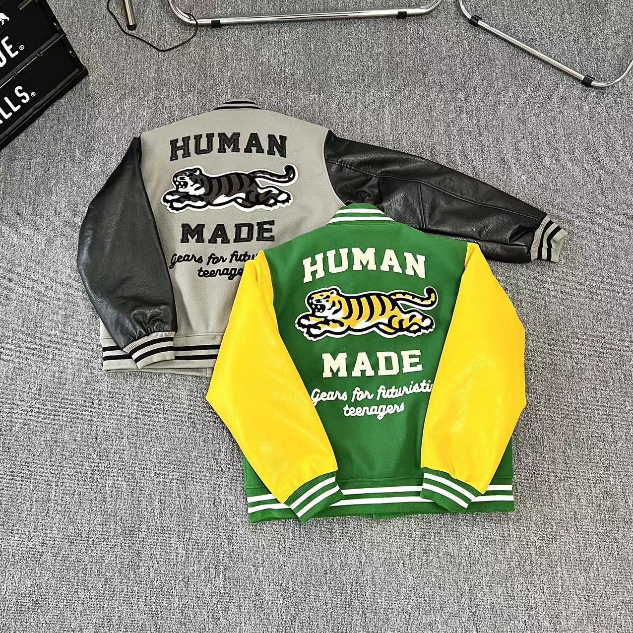 Tiger Embroidered Leather Jacket Couple Loose Fall And Winter Baseball Uniform Best YouTube Store