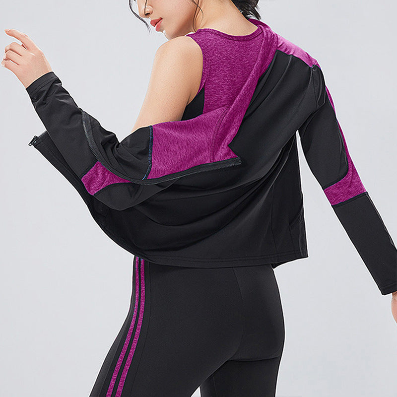 Quick-Drying Women's Long-Sleeved Sports Jacket & Tights Pi-Mart