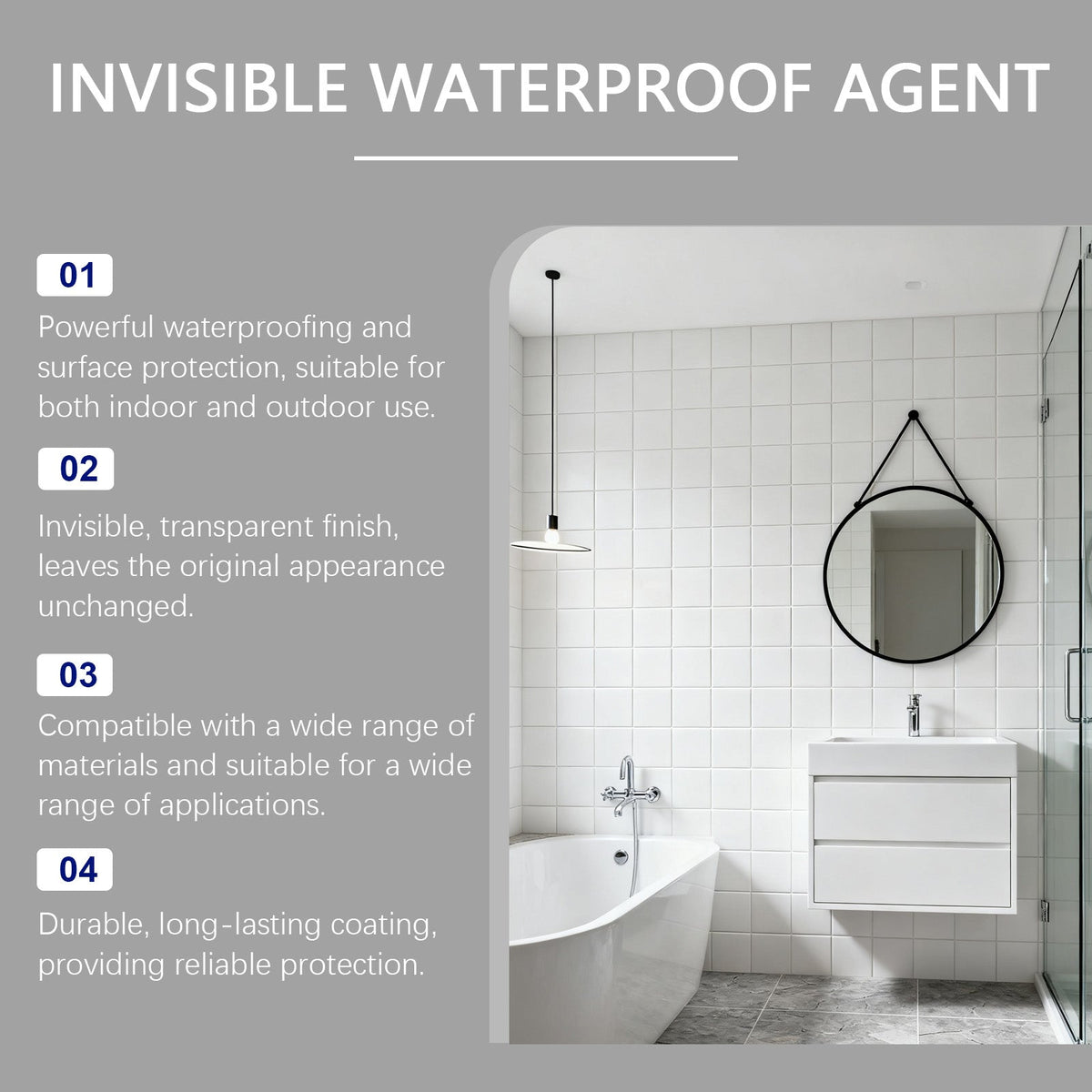 Invisible Waterproofing Agent  1 Set Per Box Tri Light Beauty