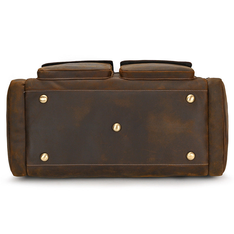 Leather Handbag Crazy Horse Vintage Travel Bag LuxuryLifeWay Online Store
