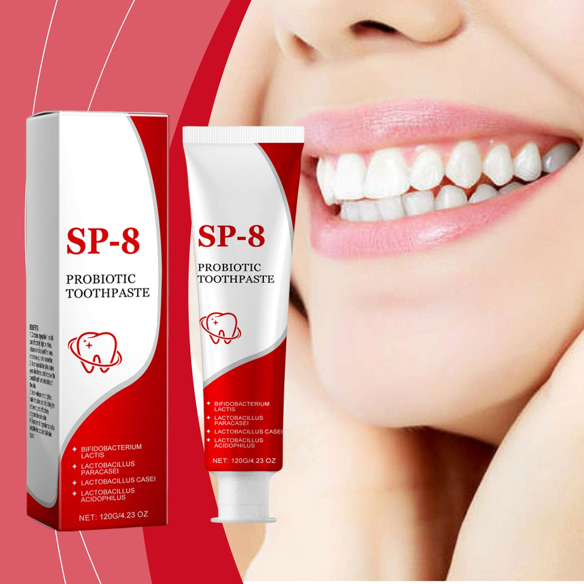 Probiotic Whitening And Stain-Removing Toothpaste 120g Tri Light Beauty