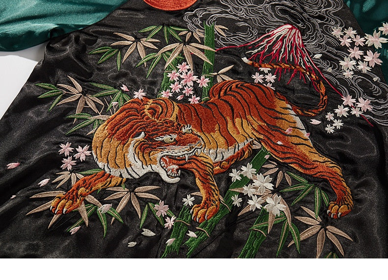 Tiger Mountain Embroidery Special National Style Chinese Fashion Fall Jacket Coat Pi-Mart
