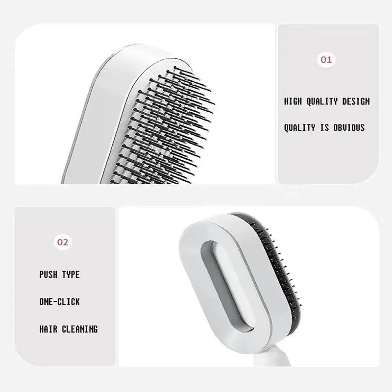 Self-Cleaning 3D  Hair Brush LadyShow.Store