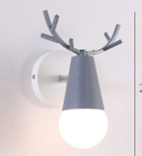 Nordic Modern Antlers Wall Lamp Creative Macaron Aisle Corridor PearlNestDecor.com