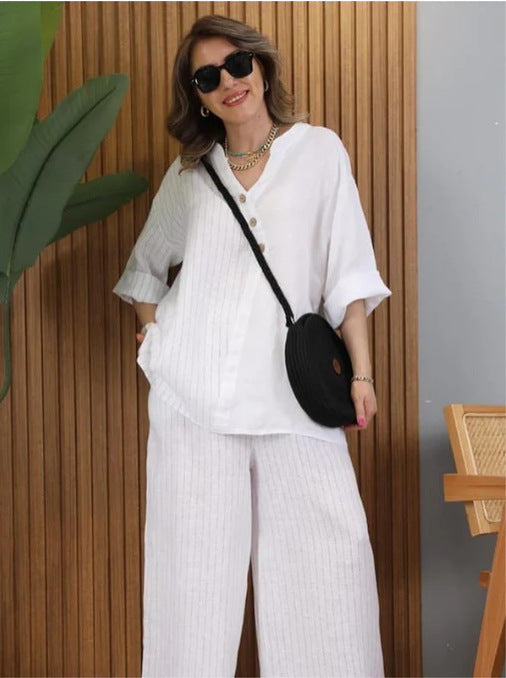 European And American Women's Clothing Casual Top Pants Best YouTube Store