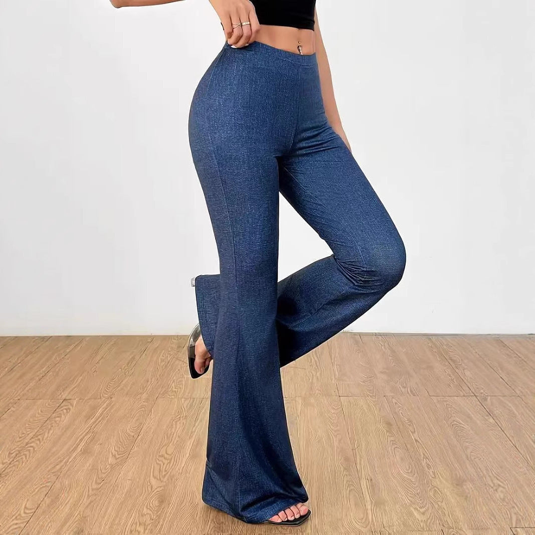 High Waist Bell-Bottom Pants NorixaFashion.com