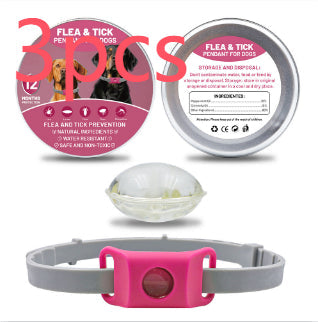 Pet Insect Repellent Button Collar Capsule Suit Pets Fashion