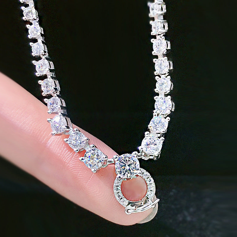 S925 Adjustable Crown Shape Silver Necklace LadyShow.Store