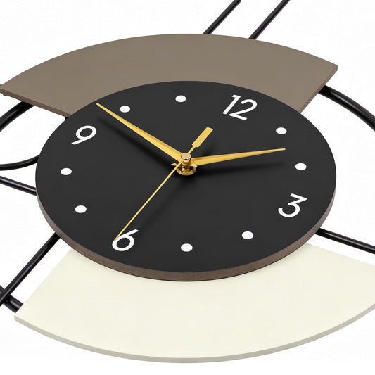 Modern Metal Wall Clock Geometric Decorative Pendulum Home Decor PearlNestDecor.com