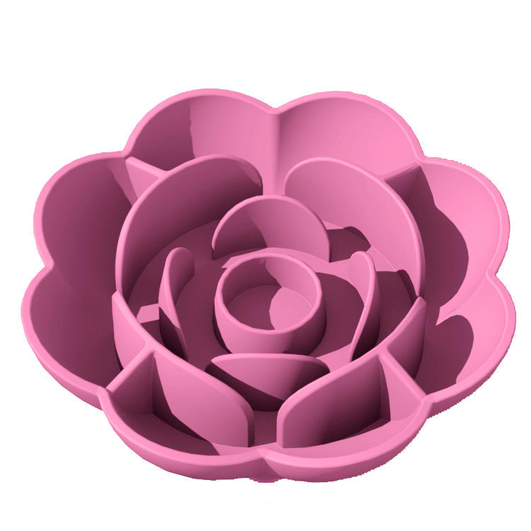 Non-slip Slow Feeding Silicone Dog Food Bowl Easy To Clean Pets Fashion
