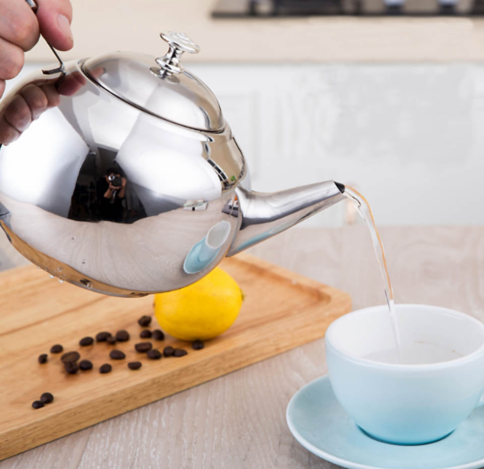 Thickened Stainless Steel Tea Kettle With Strainer PearlNestDecor.com