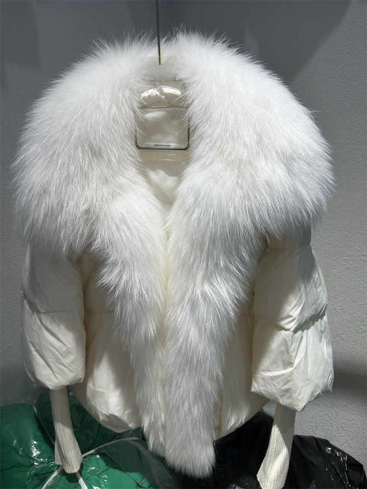 White Duck Down Jacket Niche Design Women's Clothing Best YouTube Store