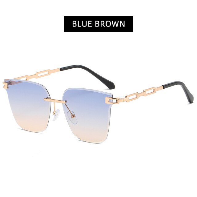 UV400 Cat Eye Sunglasses Frameless