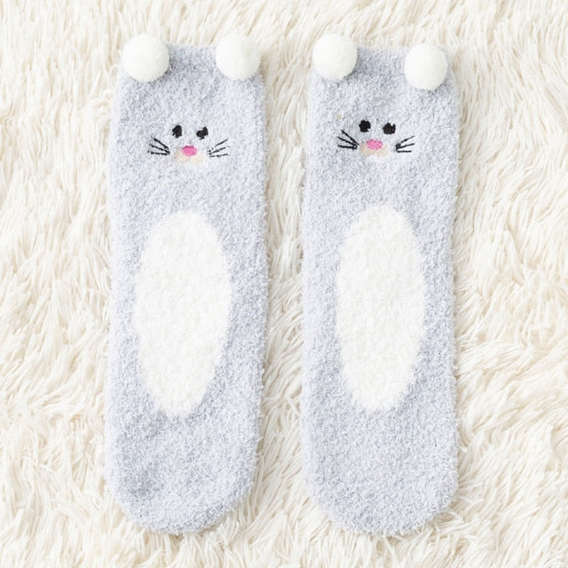Women's  Fuzzy Socks Winter Warm Fleece Pi-Mart