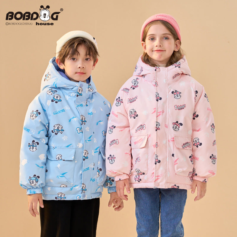 Babu Bean Reversible Down Jacket for Kids Winter Outerwear Pi-Mart