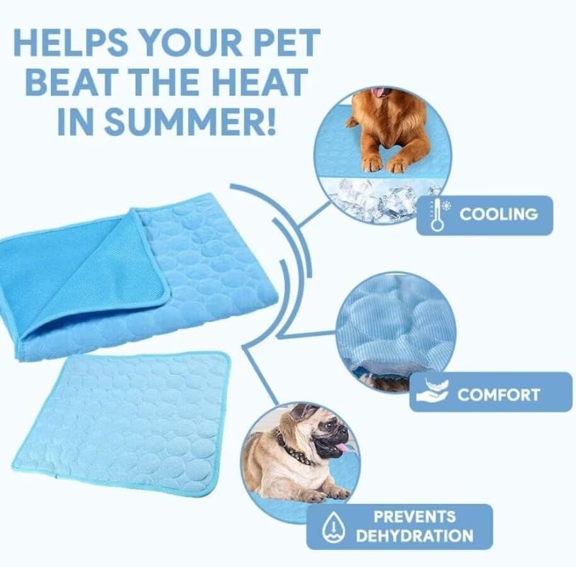 Pet Ice Silk Pad - Summer Cooling Pad For Sofa, Breathable And Anti-slip, Anti-biting Dog Bed Ice Pad, Summer Coolness Dog Pad Pets Fashion