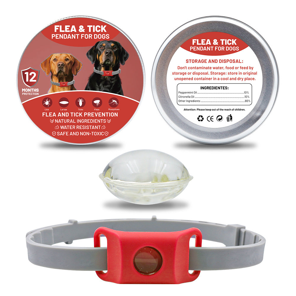 Pet Insect Repellent Button Collar Capsule Suit Pets Fashion