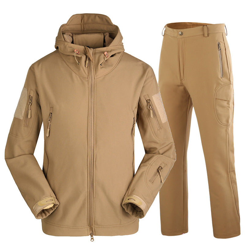 Men's Waterproof Camouflage Fishing Jacket and Pants Set Pi-Mart