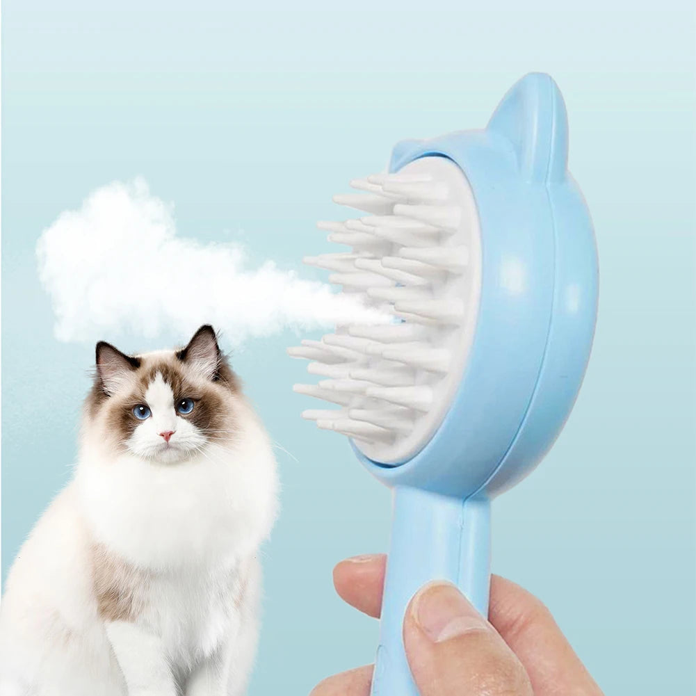 Hair Cleaning Brush With Mist Multifunctional Cat Grooming Brush Rechargeable Self Cleaning Slicker Brush For Pets Dogs & Catsb Pet Products Pets Fashion