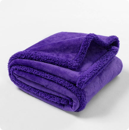 Flannel Cotton Wool Sherpa Thick Pet Blanket Dog Kennel Pets Fashion